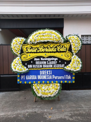 Papan Bunga Duka di Puring Kencana